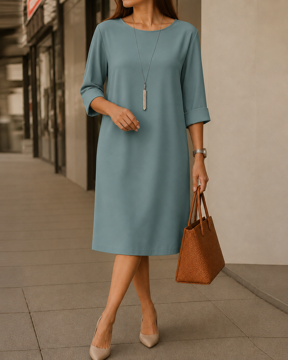 ODETTE™ | Robe Midi Fluide & Élégante - ZARZII
