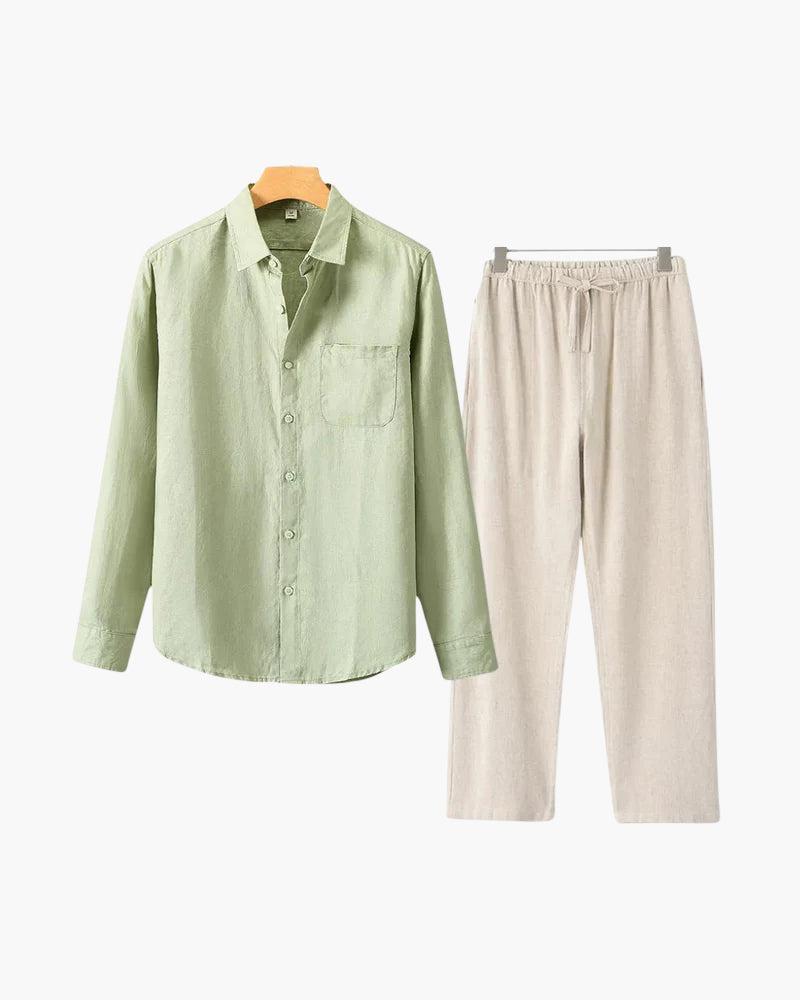 ZARZII ™ | MONACO FLEECE LINEN COMBO Old