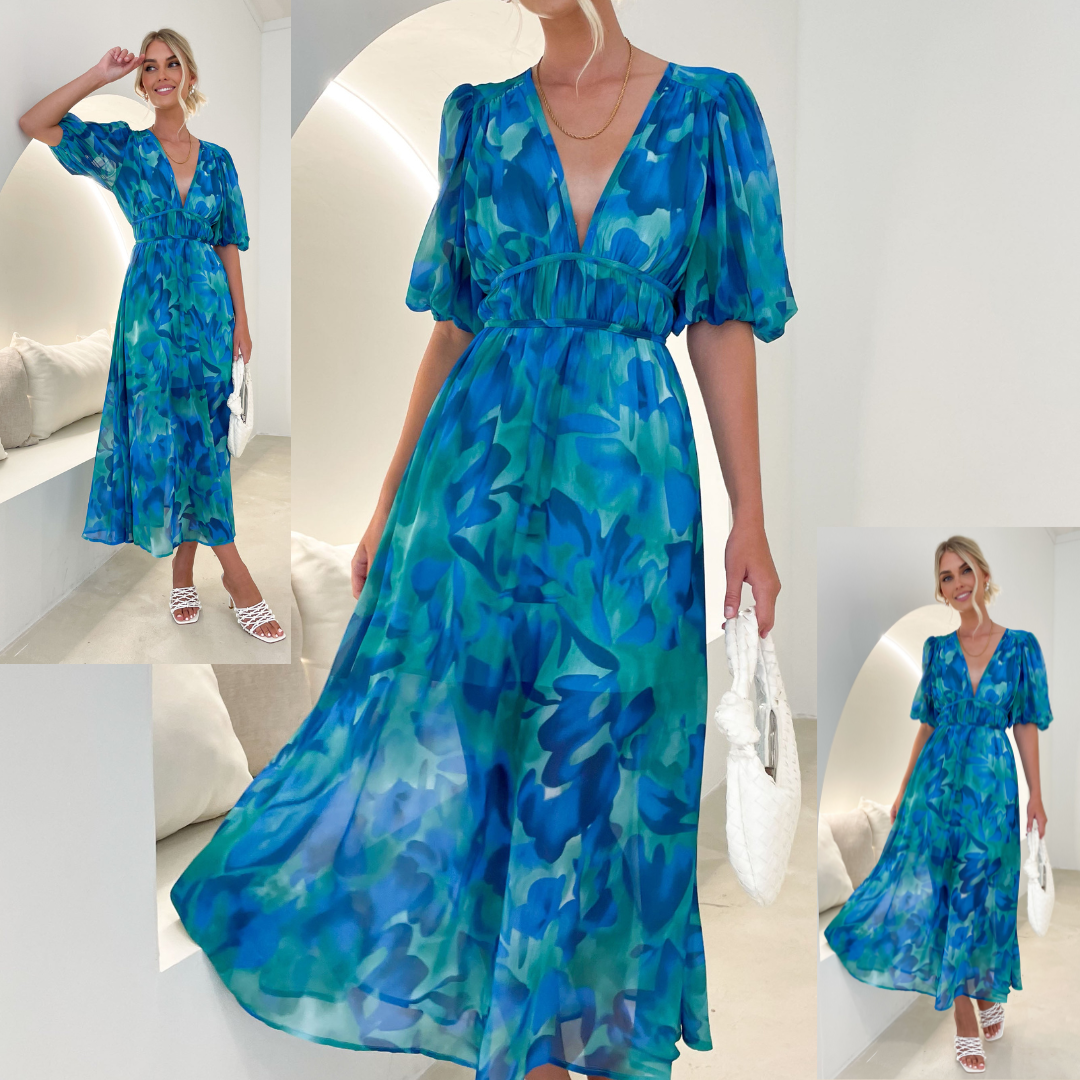 Evelyn's The Sandrine Elegance Midi Dress