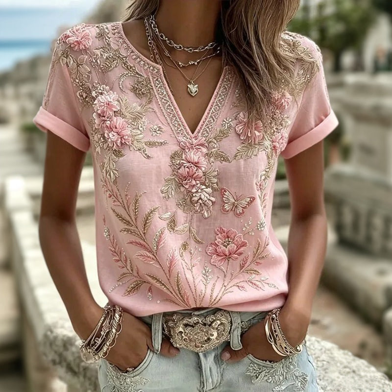 FLORA™ | Blouse Fleurie qui Illumine Instantanément la Tenue - ZARZII