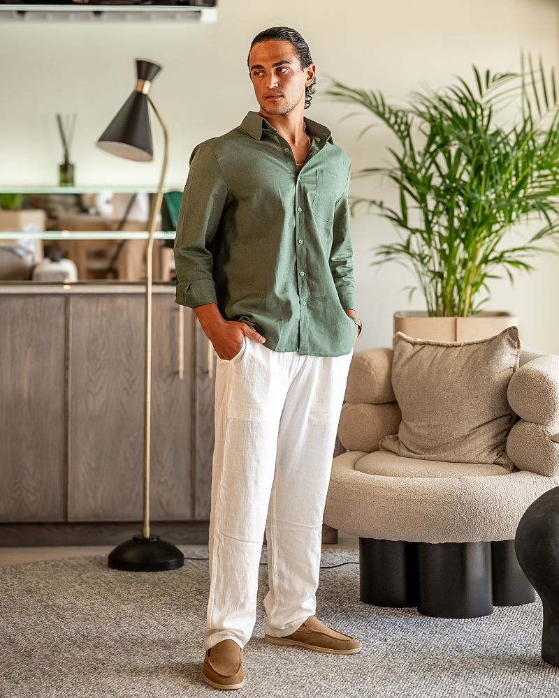 ZARZII ™ | MONACO FLEECE LINEN COMBO Old