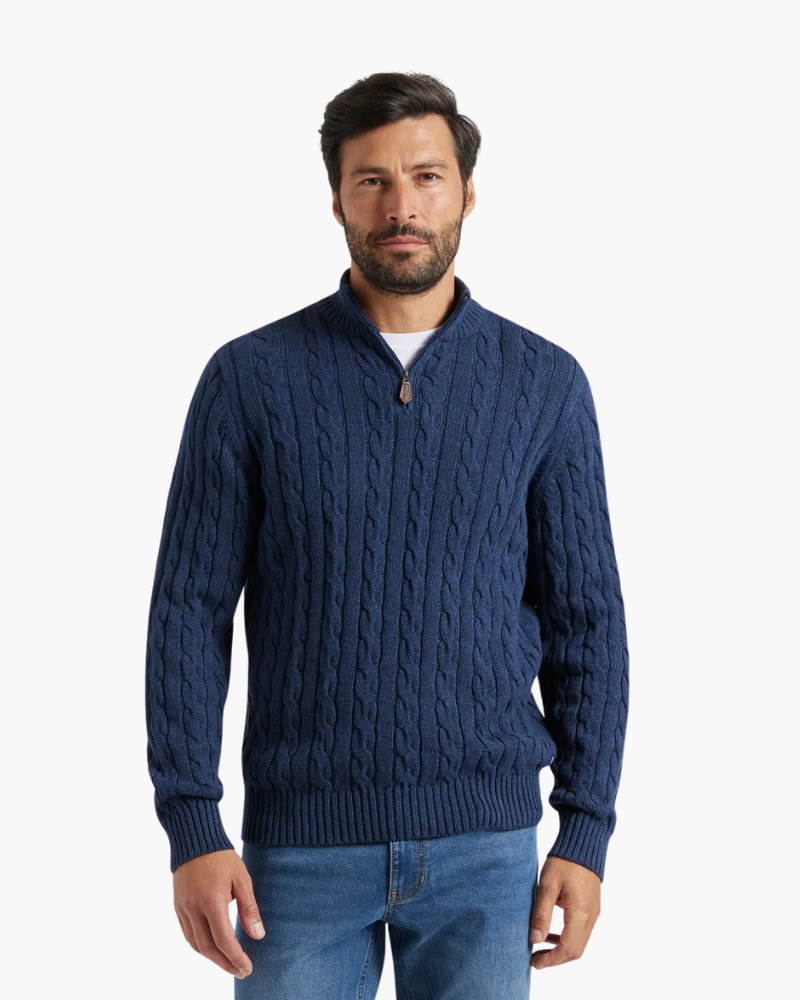 ZARZII ™ | VERBIER HALF ZIP SWEATER