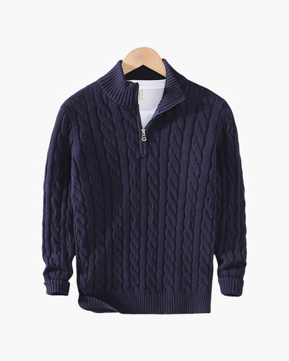ZARZII ™ | VERBIER HALF ZIP SWEATER
