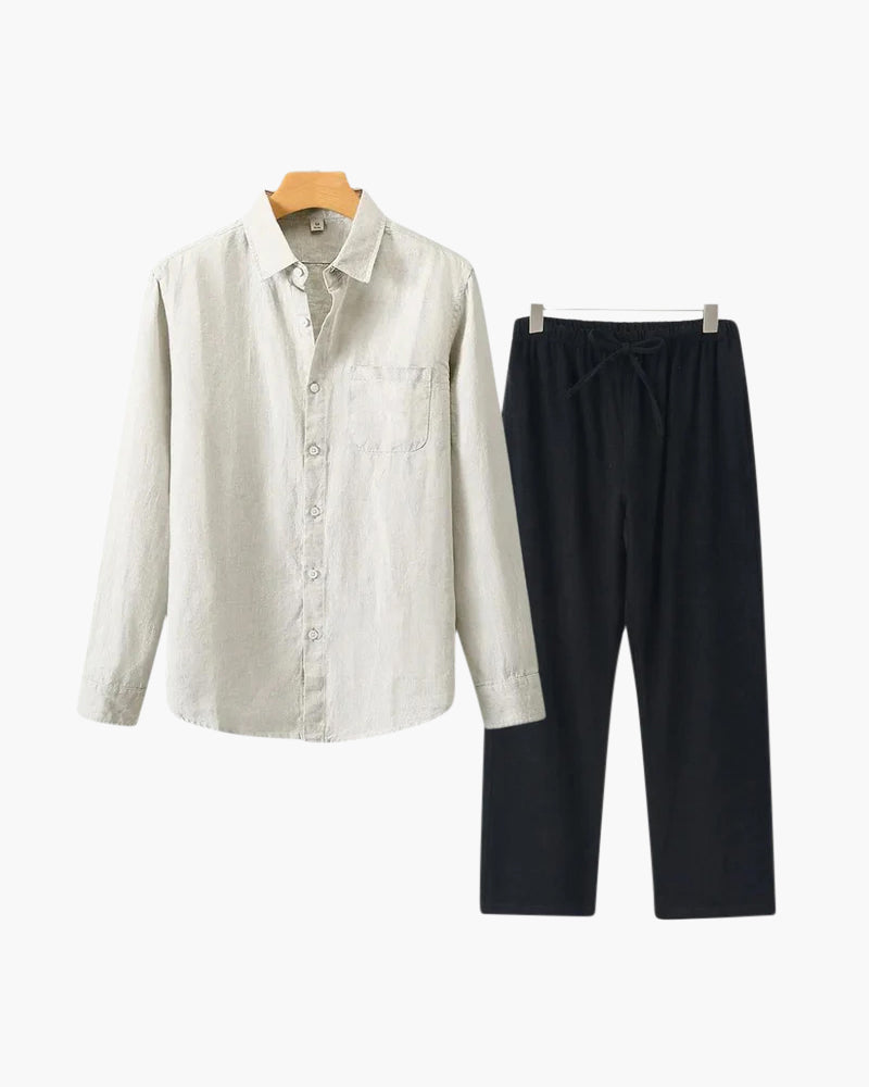 ZARZII ™ | MONACO FLEECE LINEN COMBO Old