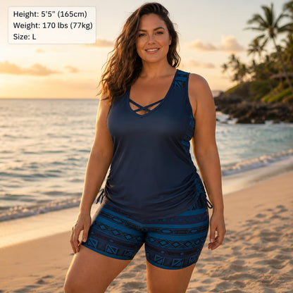 COCO ™ | Maillot de bain tankini imprimé à deux pièces