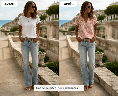 FLORA™ | Blouse Fleurie qui Illumine Instantanément la Tenue - ZARZII