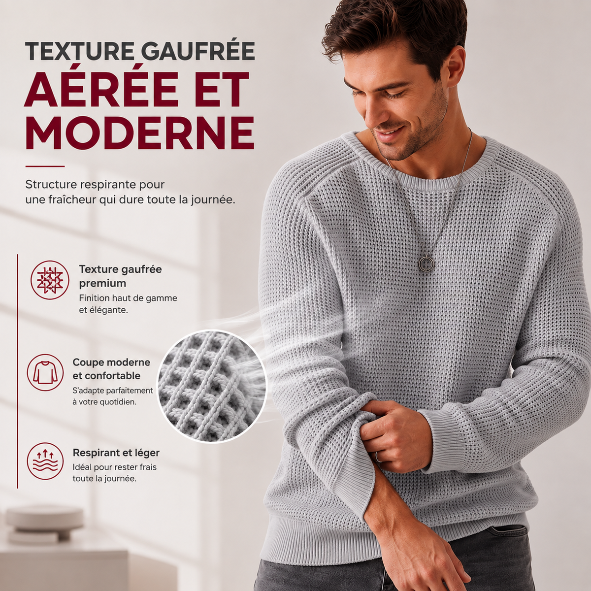 Élio™ | Le Pull Élégant & Confortable du Quotidien.