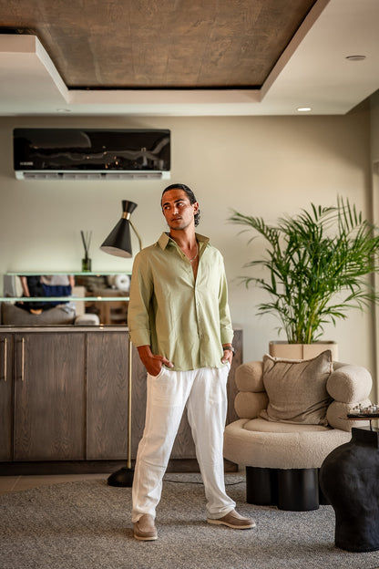 ZARZII ™ | MONACO FLEECE LINEN COMBO Old