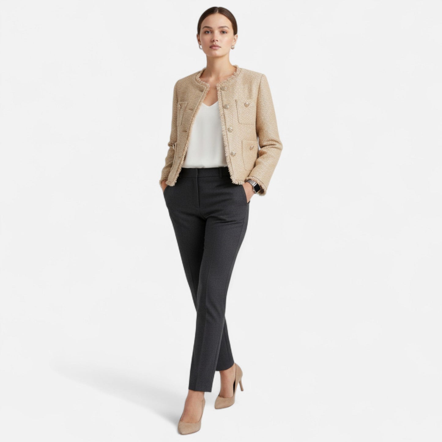 ZARZII ™ | HIMMEL WOMEN'S TWEED BLAZER