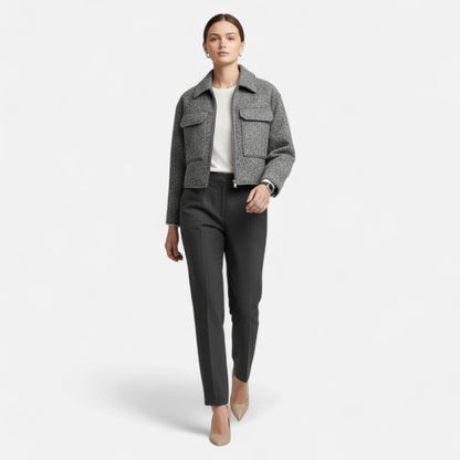 ZARZII ™ | WOMEN'S  ELEGANCE CLASSIC TWEED BLAZER