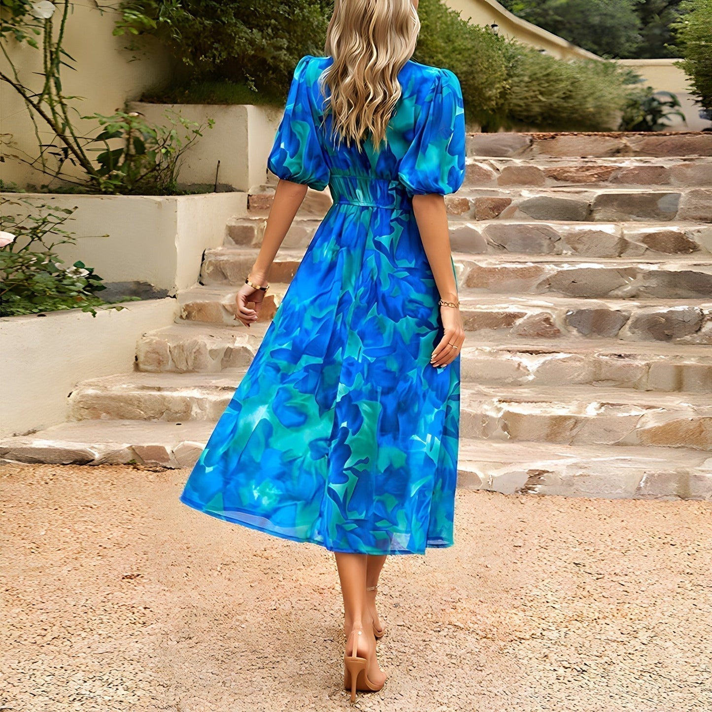 Evelyn's The Sandrine Elegance Midi Dress
