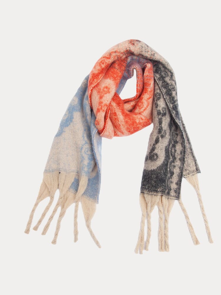 Soft Warm Tassel Shawl Scarf