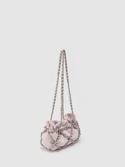 Chain Ruched Shoulder Bag