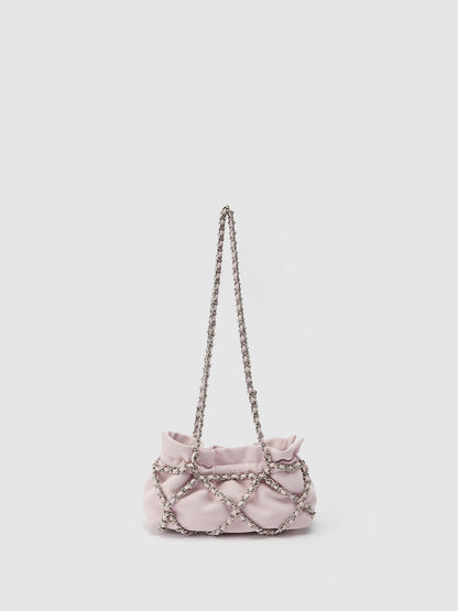 Chain Ruched Shoulder Bag