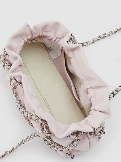 Chain Ruched Shoulder Bag