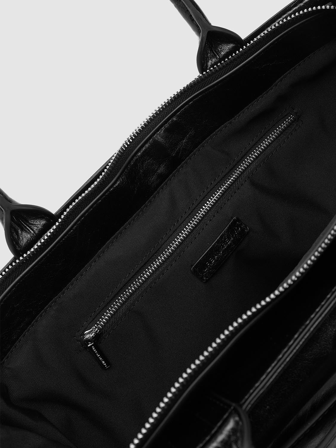 Faux Leather Belt Detail Handle Shoulder Bags
