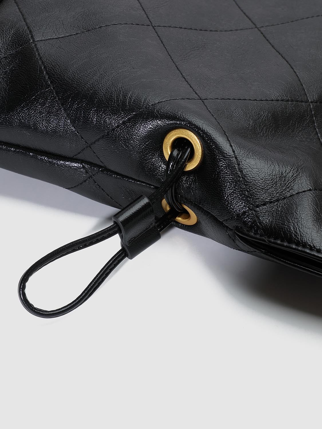 Faux Leather Chain Detail Backpacks