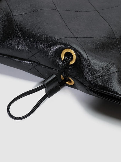 Faux Leather Chain Detail Backpacks