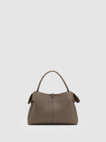 Faux Leather Handle Shoulder Bags