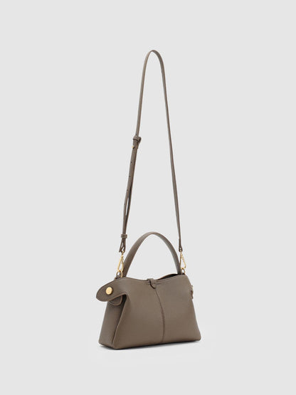 Faux Leather Handle Shoulder Bags