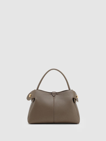 Faux Leather Handle Shoulder Bags