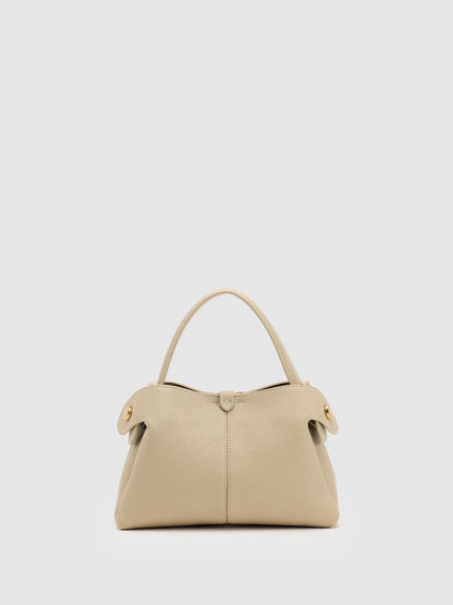 Faux Leather Handle Shoulder Bags