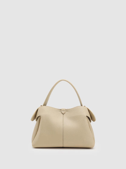 Faux Leather Handle Shoulder Bags