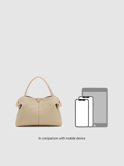Faux Leather Handle Shoulder Bags