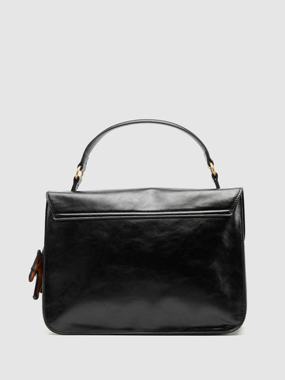 Faux Leather Handle Shoulder Satchel Bags