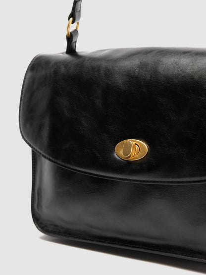 Faux Leather Handle Shoulder Satchel Bags