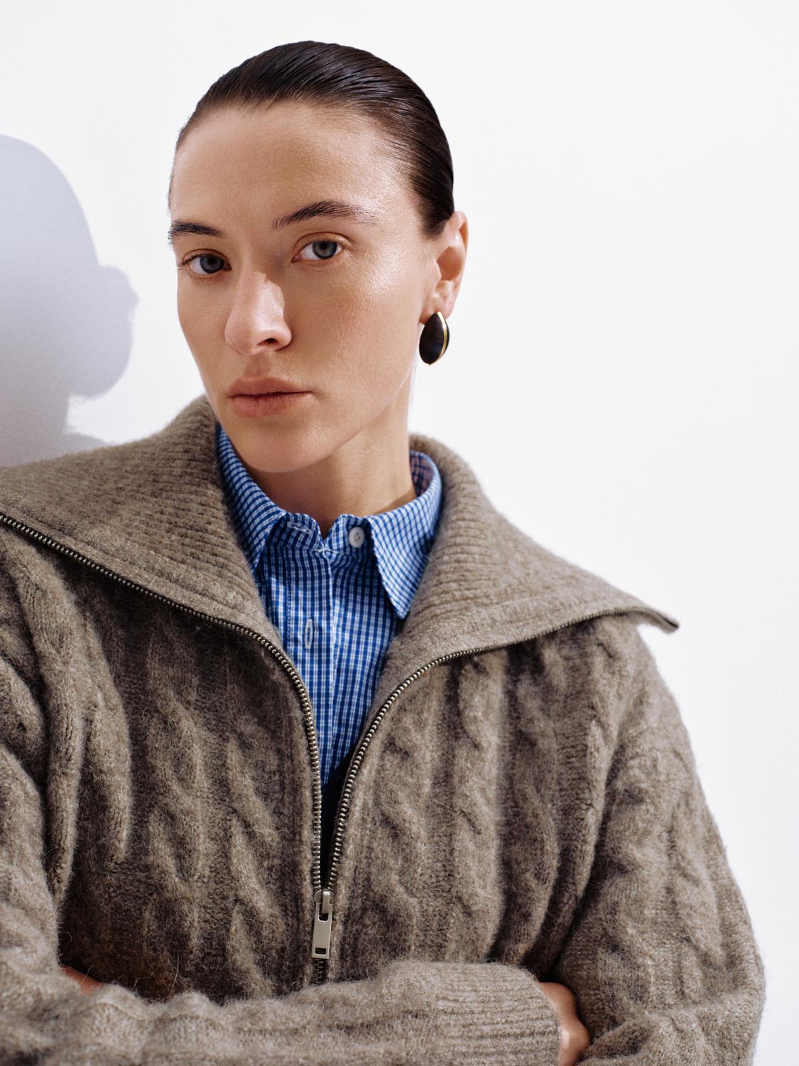Ferland ™ | Full Zip Braid Knitted Cardigans