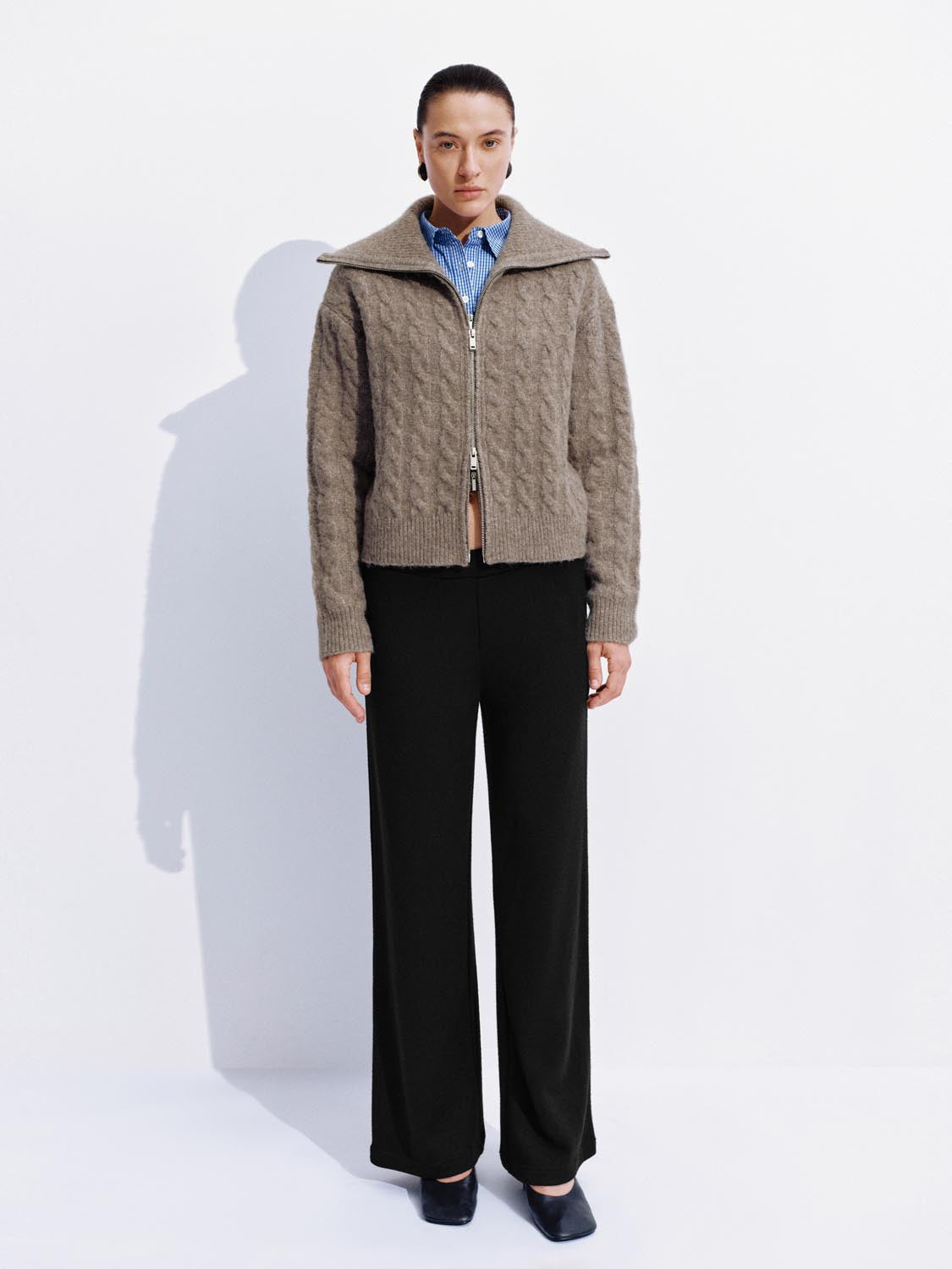 Ferland ™ | Full Zip Braid Knitted Cardigans