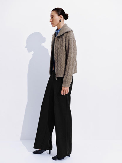 Ferland ™ | Full Zip Braid Knitted Cardigans