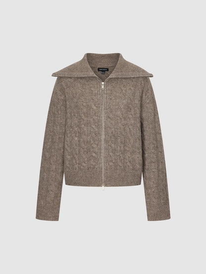 Ferland ™ | Full Zip Braid Knitted Cardigans