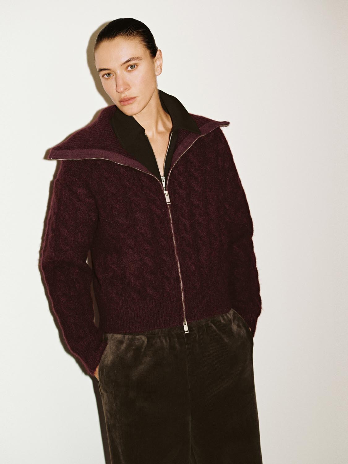 Ferland ™ | Full Zip Braid Knitted Cardigans