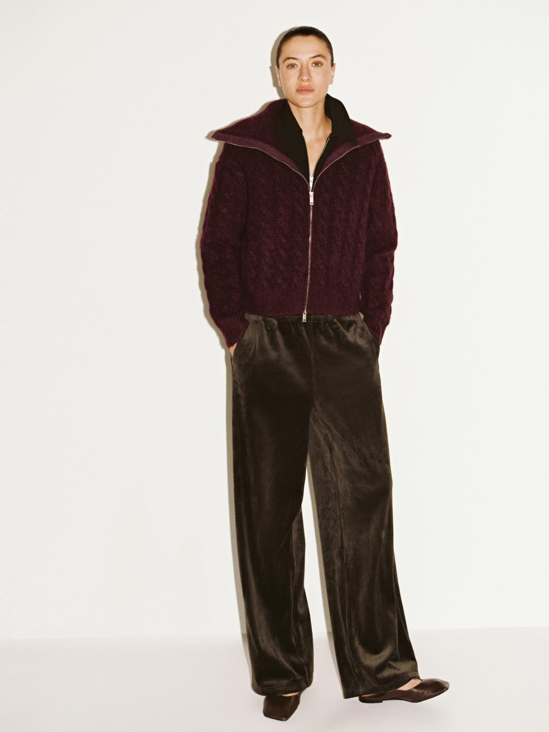Ferland ™ | Full Zip Braid Knitted Cardigans