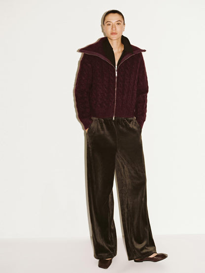 Ferland ™ | Full Zip Braid Knitted Cardigans