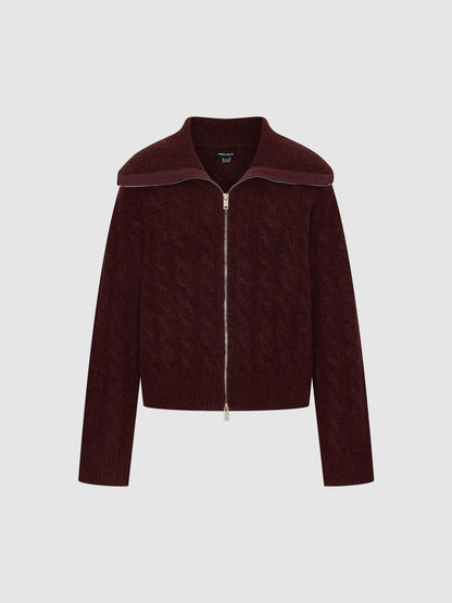 Ferland ™ | Full Zip Braid Knitted Cardigans