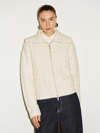 Ferland ™ | Full Zip Braid Knitted Cardigans