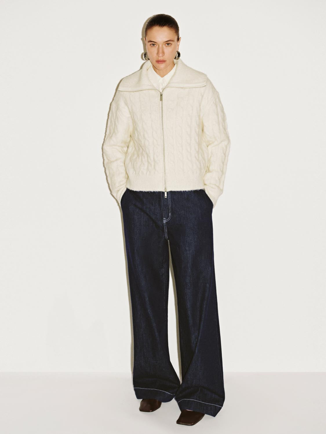 Ferland ™ | Full Zip Braid Knitted Cardigans