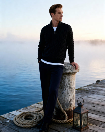 ZARZII ™ | VERBIER HALF ZIP SWEATER