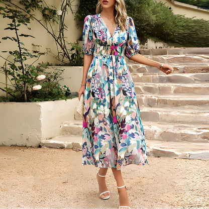 Evelyn's The Sandrine Elegance Midi Dress