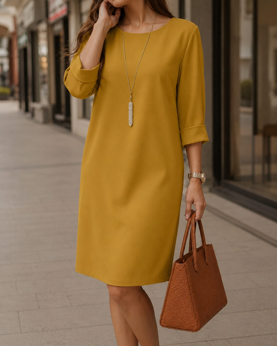 ODETTE™ | Robe Midi Fluide & Élégante - ZARZII