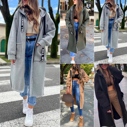 Élise™ | Le Manteau Long Cocoon qui Allie Chaleur & Allure