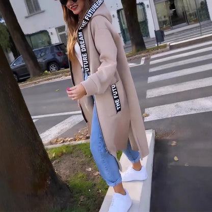 Élise™ | Le Manteau Long Cocoon qui Allie Chaleur & Allure