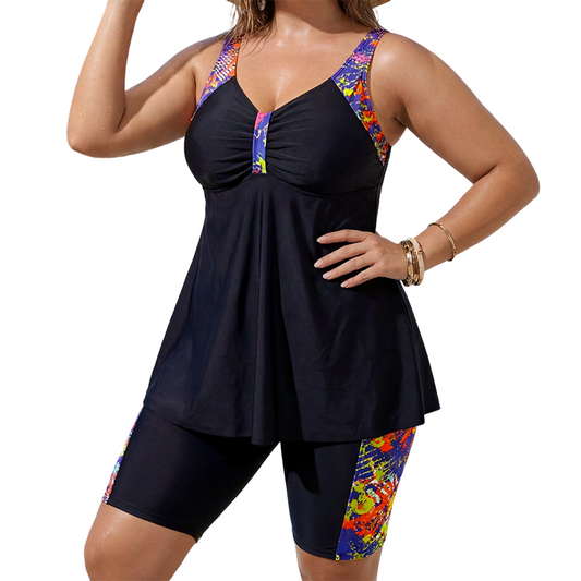 CINDY ™ | Tankini Sculptant 2 Pièces avec Shorty - ZARZII